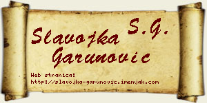 Slavojka Garunović vizit kartica